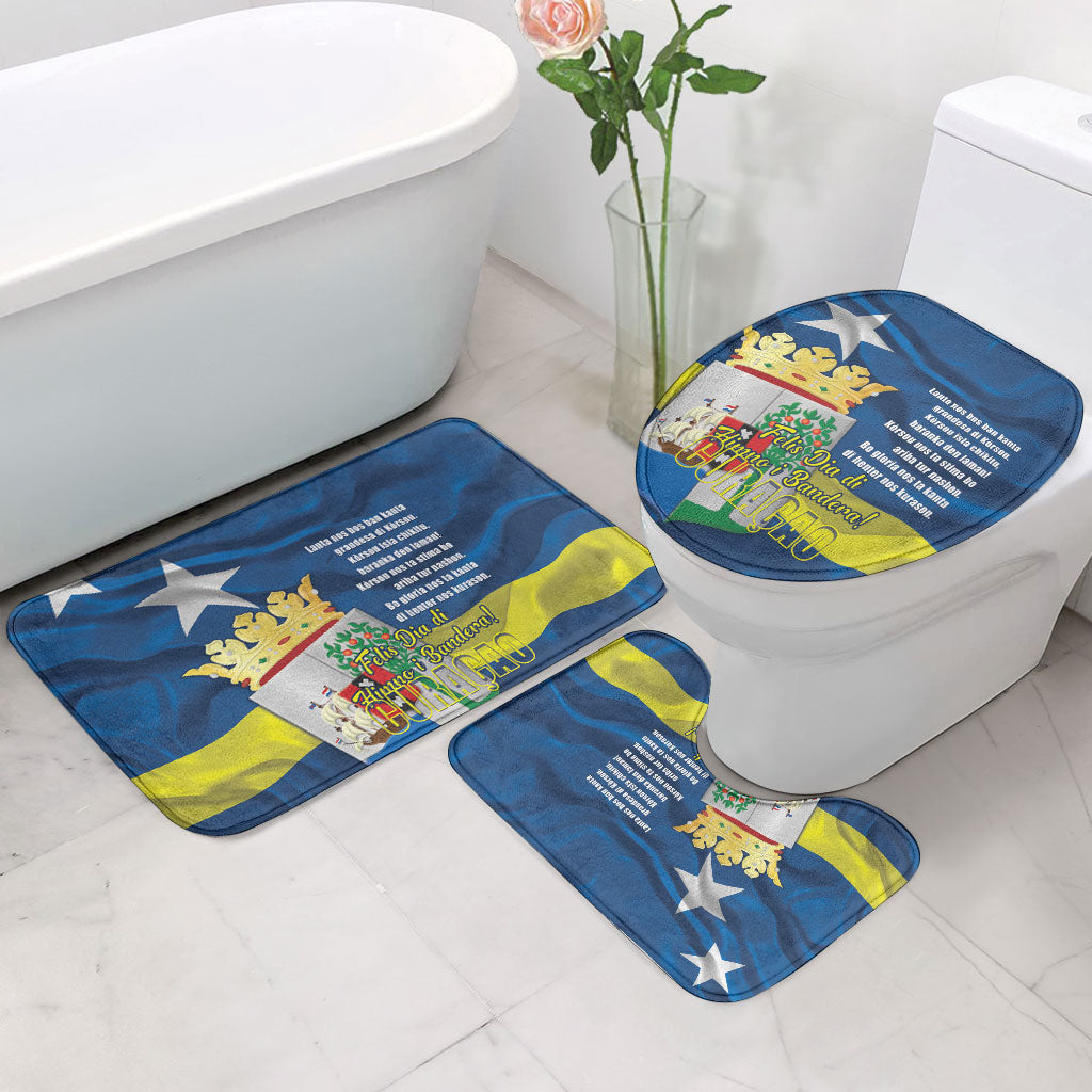 Curacao Flag Day Bathroom Set Felis Dia di Himno i Bandera