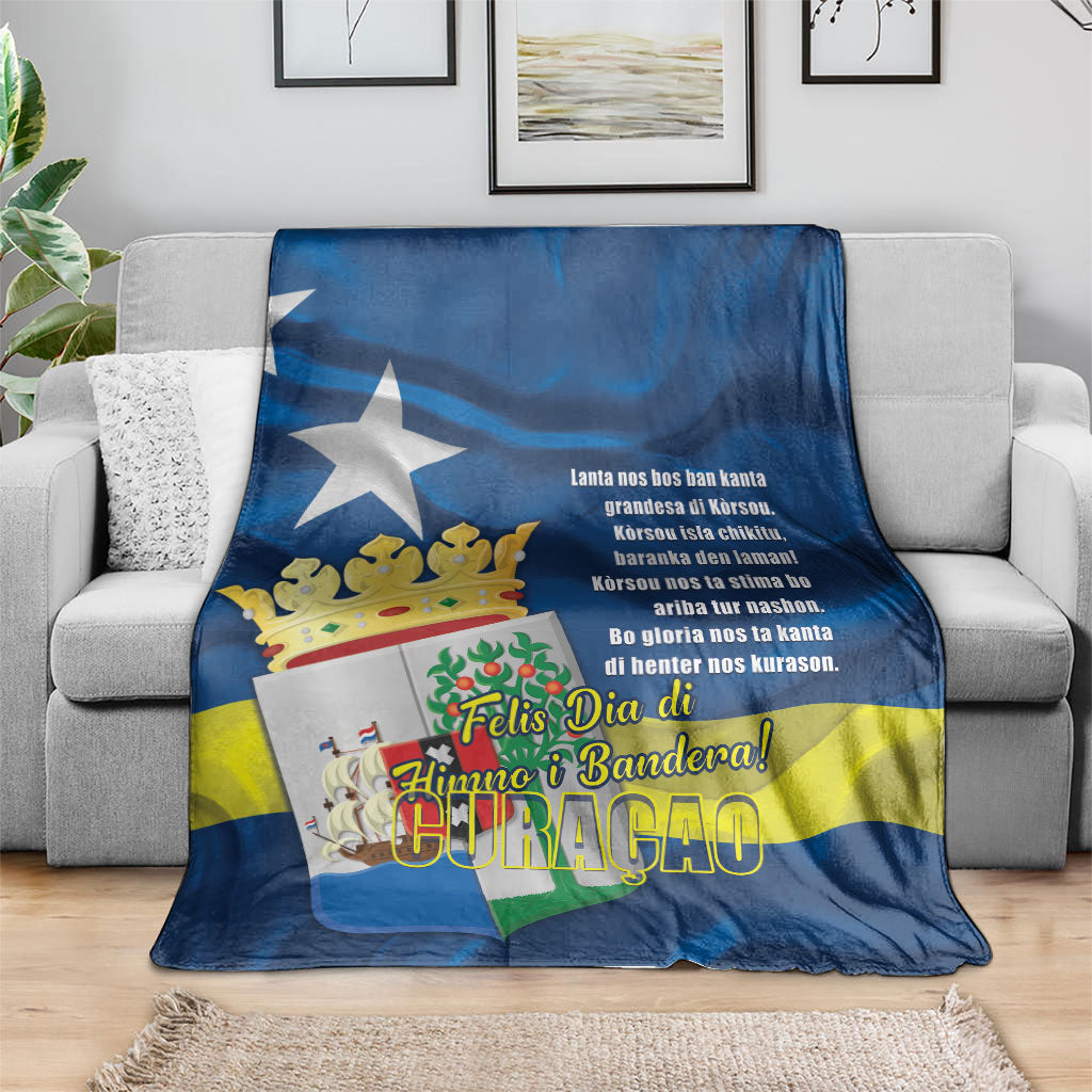 Curacao Flag Day Blanket Felis Dia di Himno i Bandera