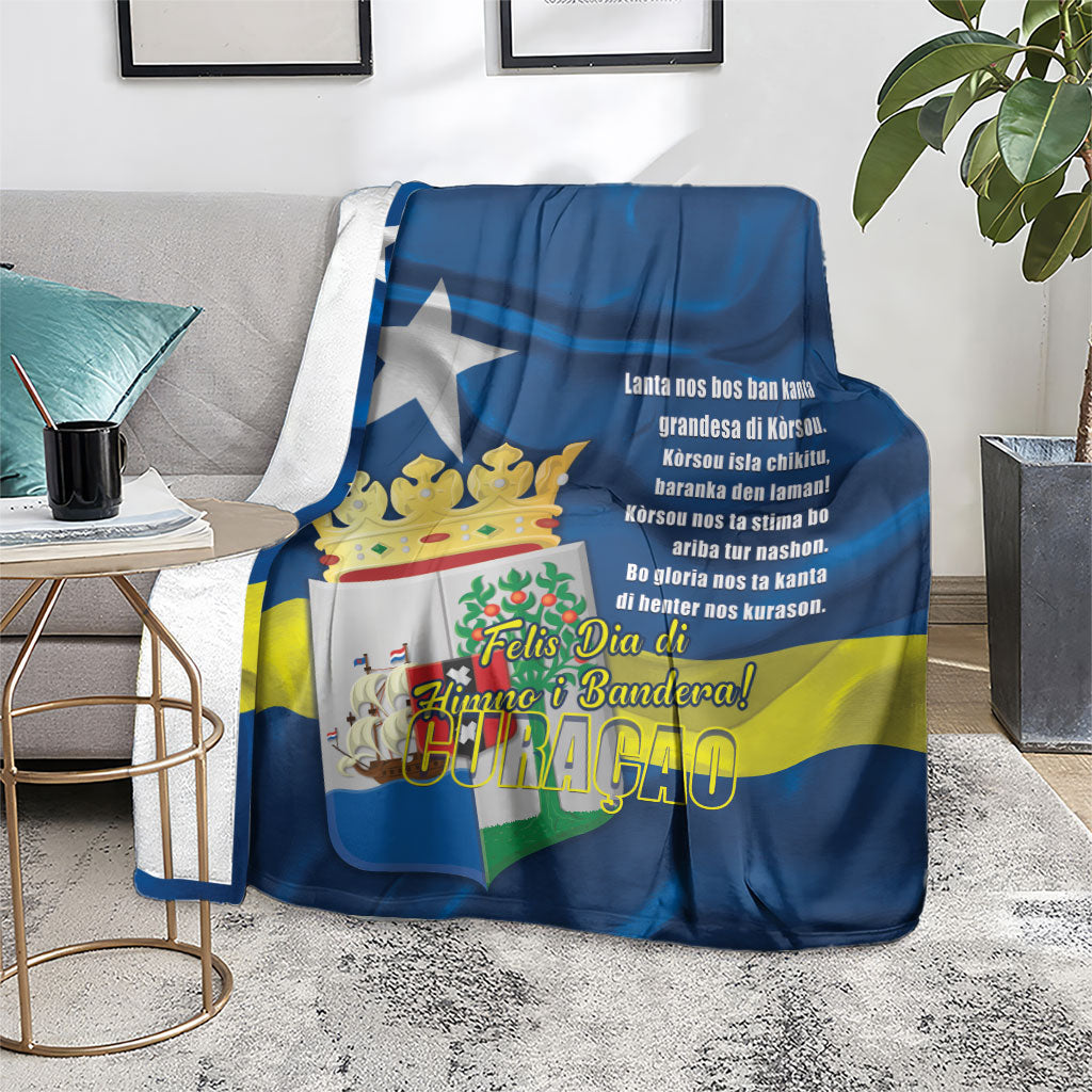 Curacao Flag Day Blanket Felis Dia di Himno i Bandera