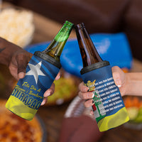 Curacao Flag Day 4 in 1 Can Cooler Tumbler Felis Dia di Himno i Bandera