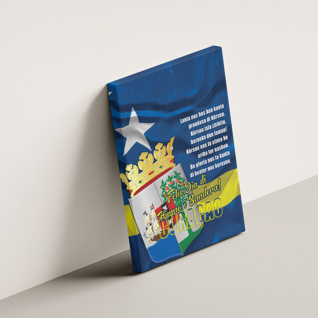 Curacao Flag Day Canvas Wall Art Felis Dia di Himno i Bandera