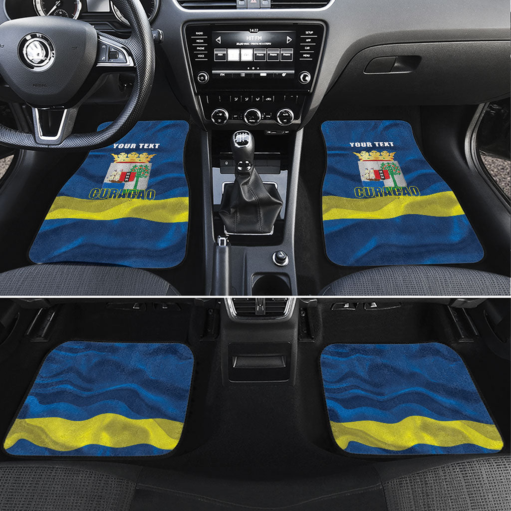 Personalized Curacao Flag Day Car Mats Felis Dia di Himno i Bandera