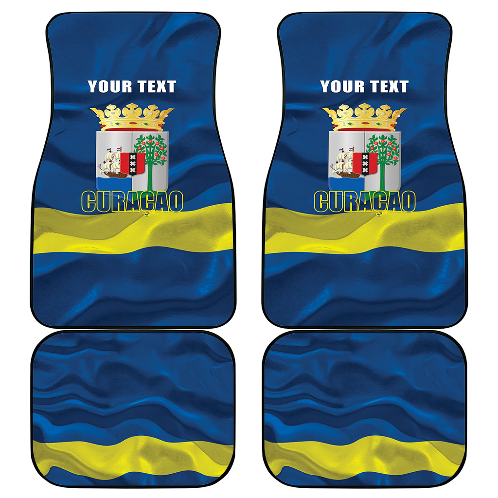 Personalized Curacao Flag Day Car Mats Felis Dia di Himno i Bandera