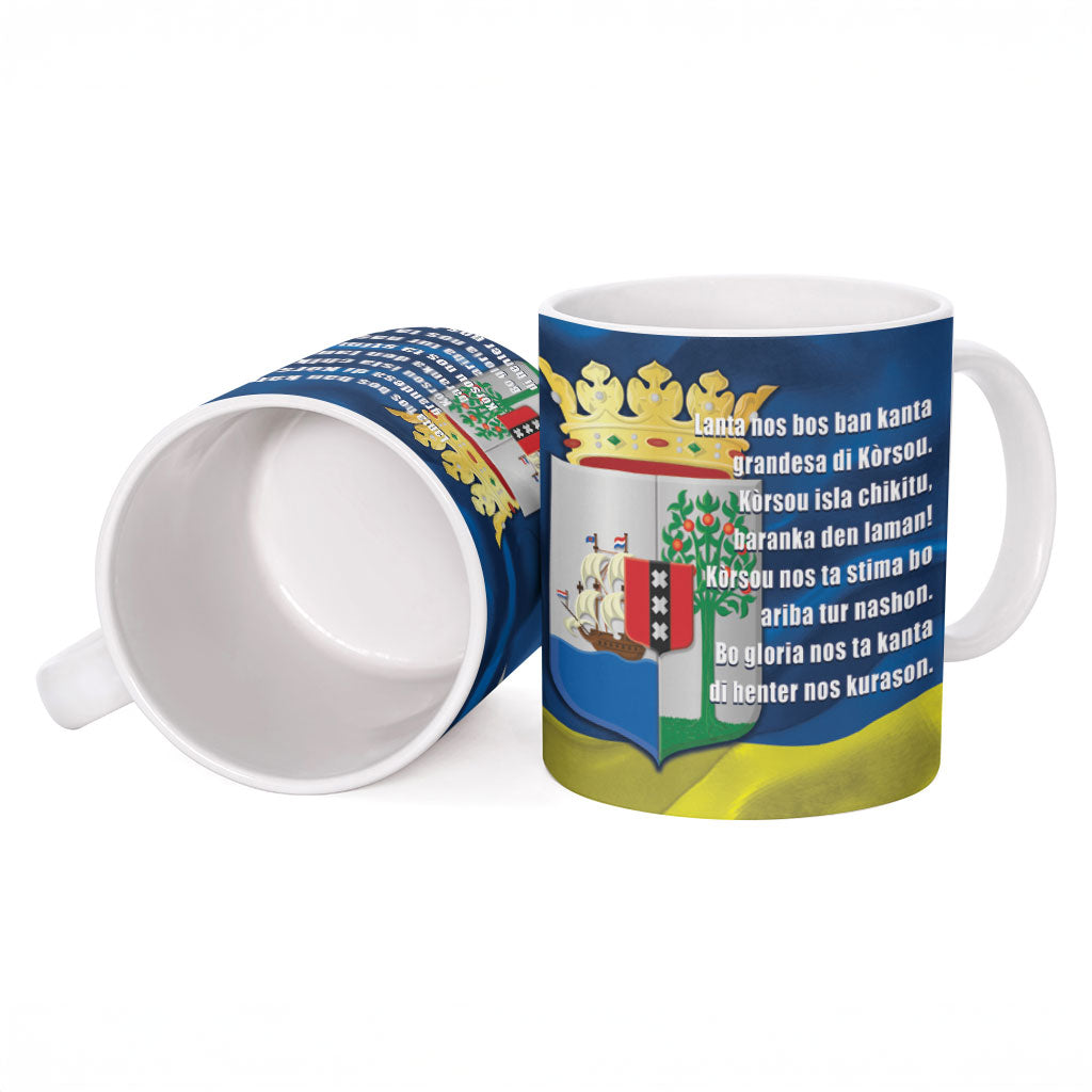 Curacao Flag Day Ceramic Mug Felis Dia di Himno i Bandera