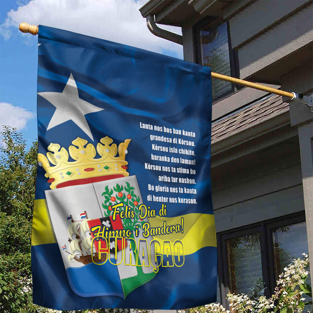 Curacao Flag Day Garden Flag Felis Dia di Himno i Bandera