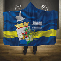 Curacao Flag Day Hooded Blanket Felis Dia di Himno i Bandera