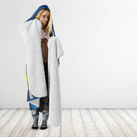 Curacao Flag Day Hooded Blanket Felis Dia di Himno i Bandera