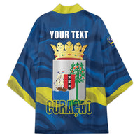 Personalized Curacao Flag Day Kimono Felis Dia di Himno i Bandera