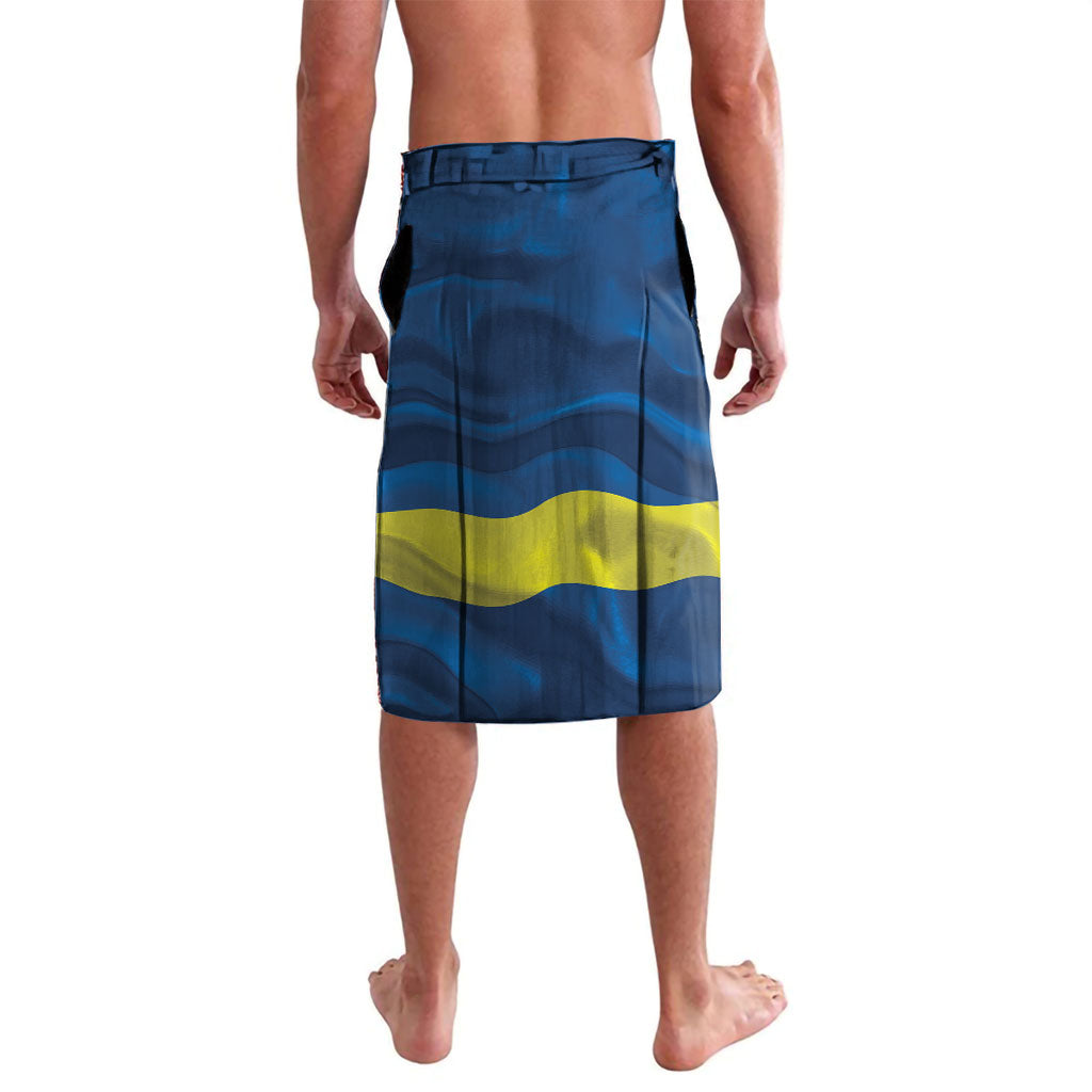 Personalized Curacao Flag Day Lavalava Felis Dia di Himno i Bandera