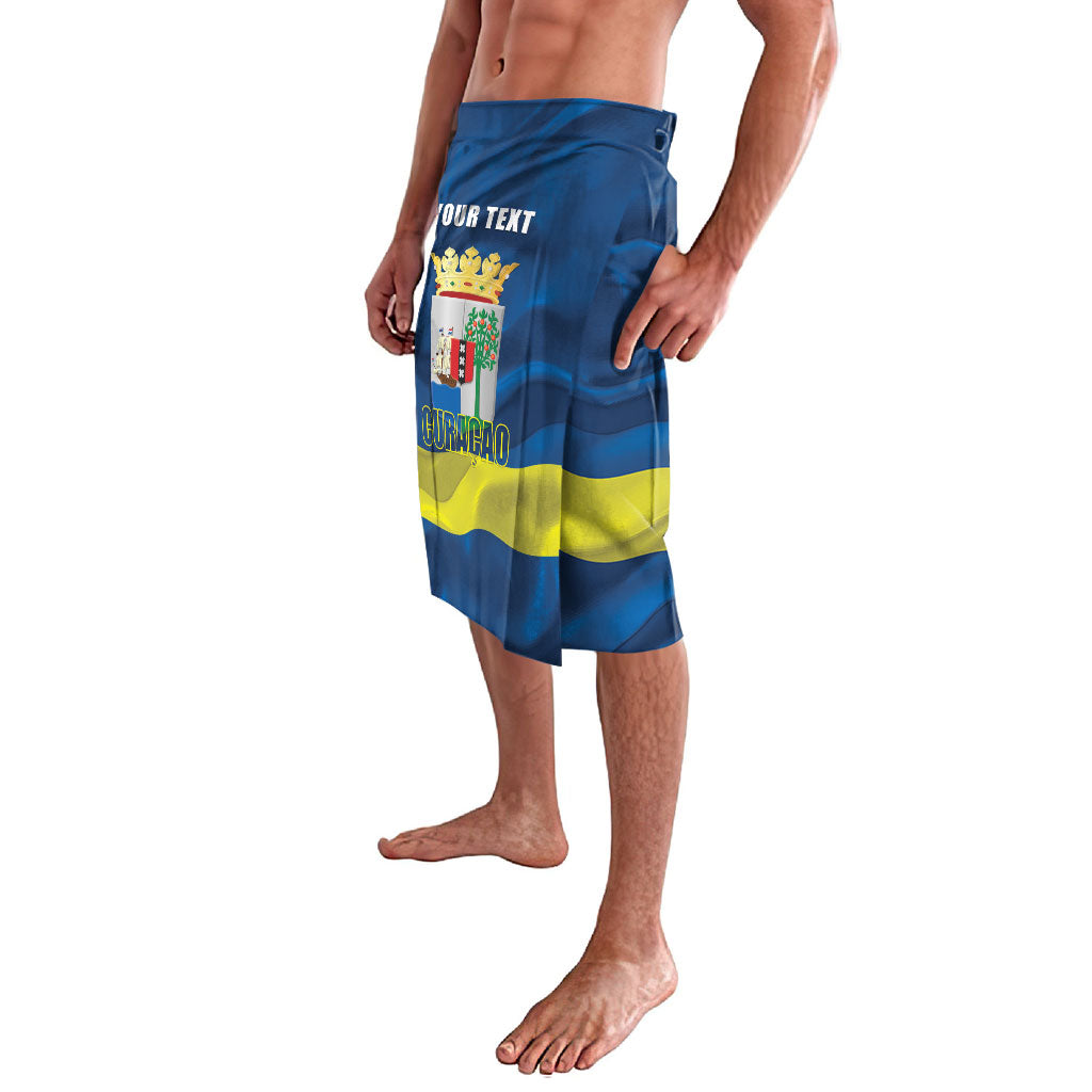 Personalized Curacao Flag Day Lavalava Felis Dia di Himno i Bandera