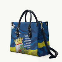 Curacao Flag Day Leather Bag Felis Dia di Himno i Bandera