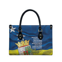 Curacao Flag Day Leather Bag Felis Dia di Himno i Bandera