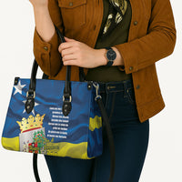 Curacao Flag Day Leather Bag Felis Dia di Himno i Bandera