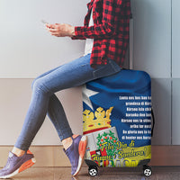 Curacao Flag Day Luggage Cover Felis Dia di Himno i Bandera