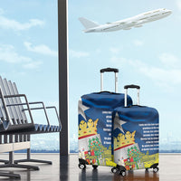 Curacao Flag Day Luggage Cover Felis Dia di Himno i Bandera