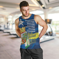 Personalized Curacao Flag Day Men Tank Top Felis Dia di Himno i Bandera