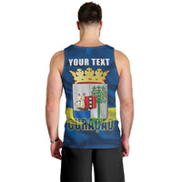Personalized Curacao Flag Day Men Tank Top Felis Dia di Himno i Bandera