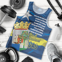 Personalized Curacao Flag Day Men Tank Top Felis Dia di Himno i Bandera