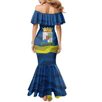 Personalized Curacao Flag Day Mermaid Dress Felis Dia di Himno i Bandera
