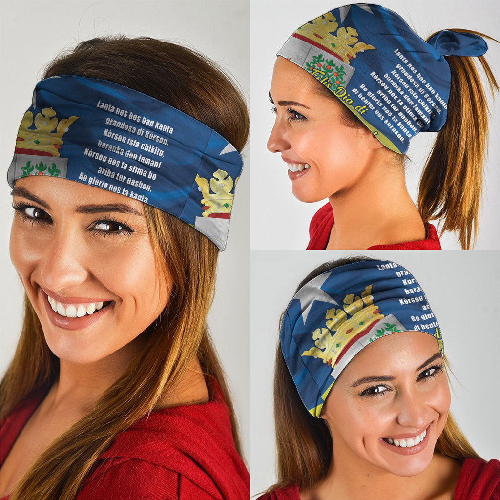 Curacao Flag Day Neck Gaiter Felis Dia di Himno i Bandera