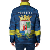 Personalized Curacao Flag Day Padded Jacket Felis Dia di Himno i Bandera