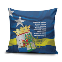 Curacao Flag Day Pillow Cover Felis Dia di Himno i Bandera