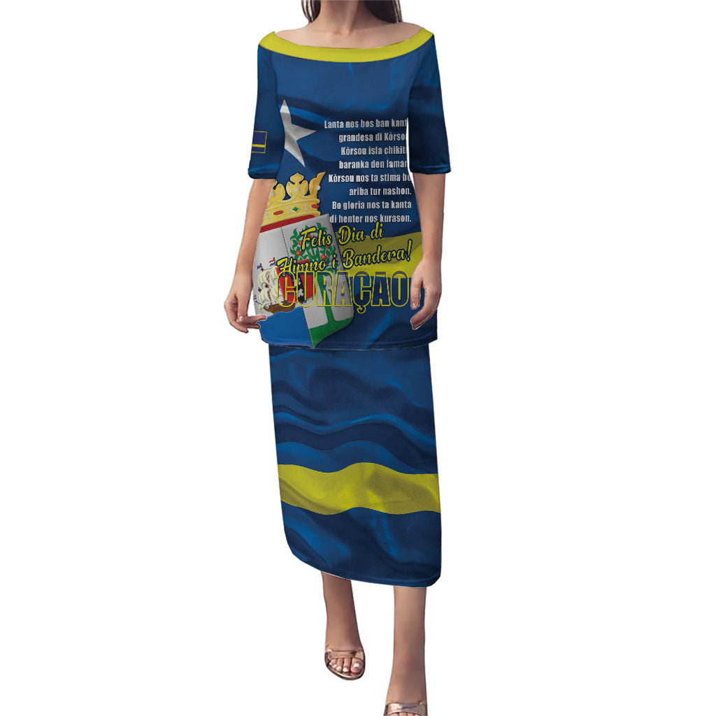 Personalized Curacao Flag Day Puletasi Felis Dia di Himno i Bandera
