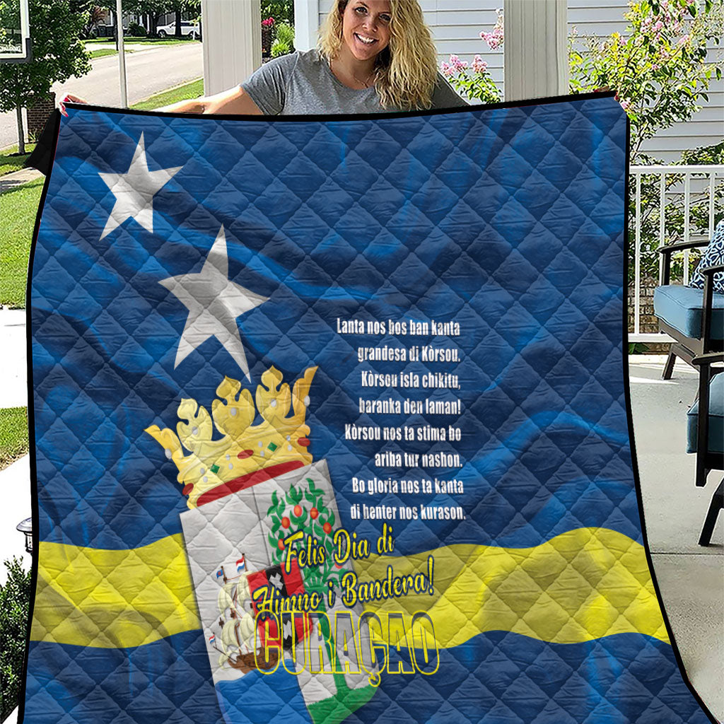 Curacao Flag Day Quilt Felis Dia di Himno i Bandera