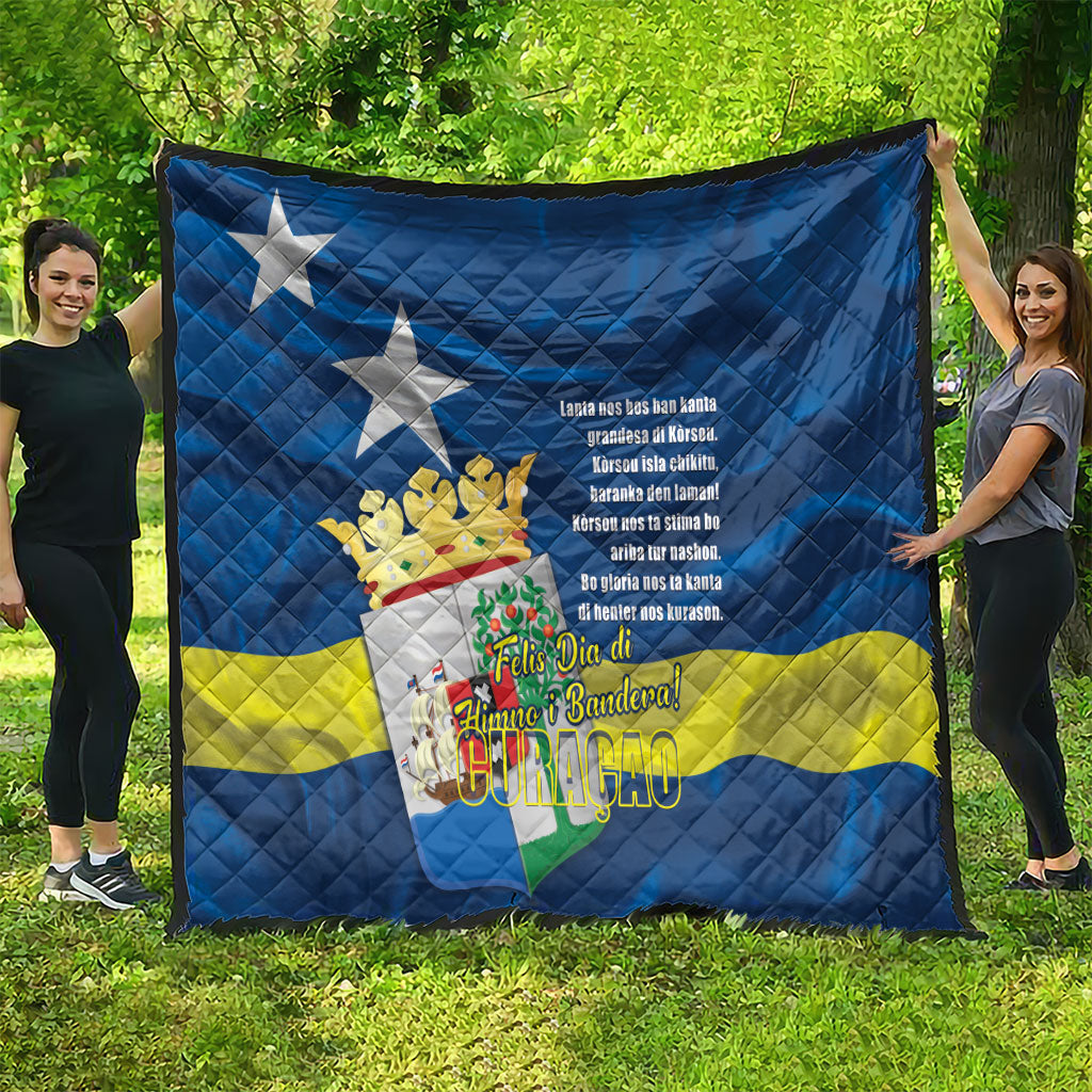 Curacao Flag Day Quilt Felis Dia di Himno i Bandera