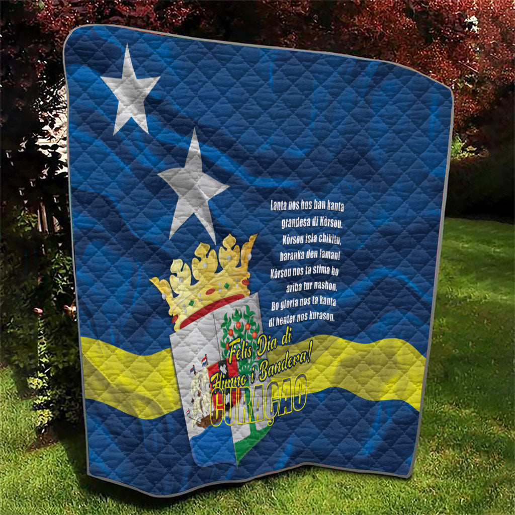 Curacao Flag Day Quilt Felis Dia di Himno i Bandera