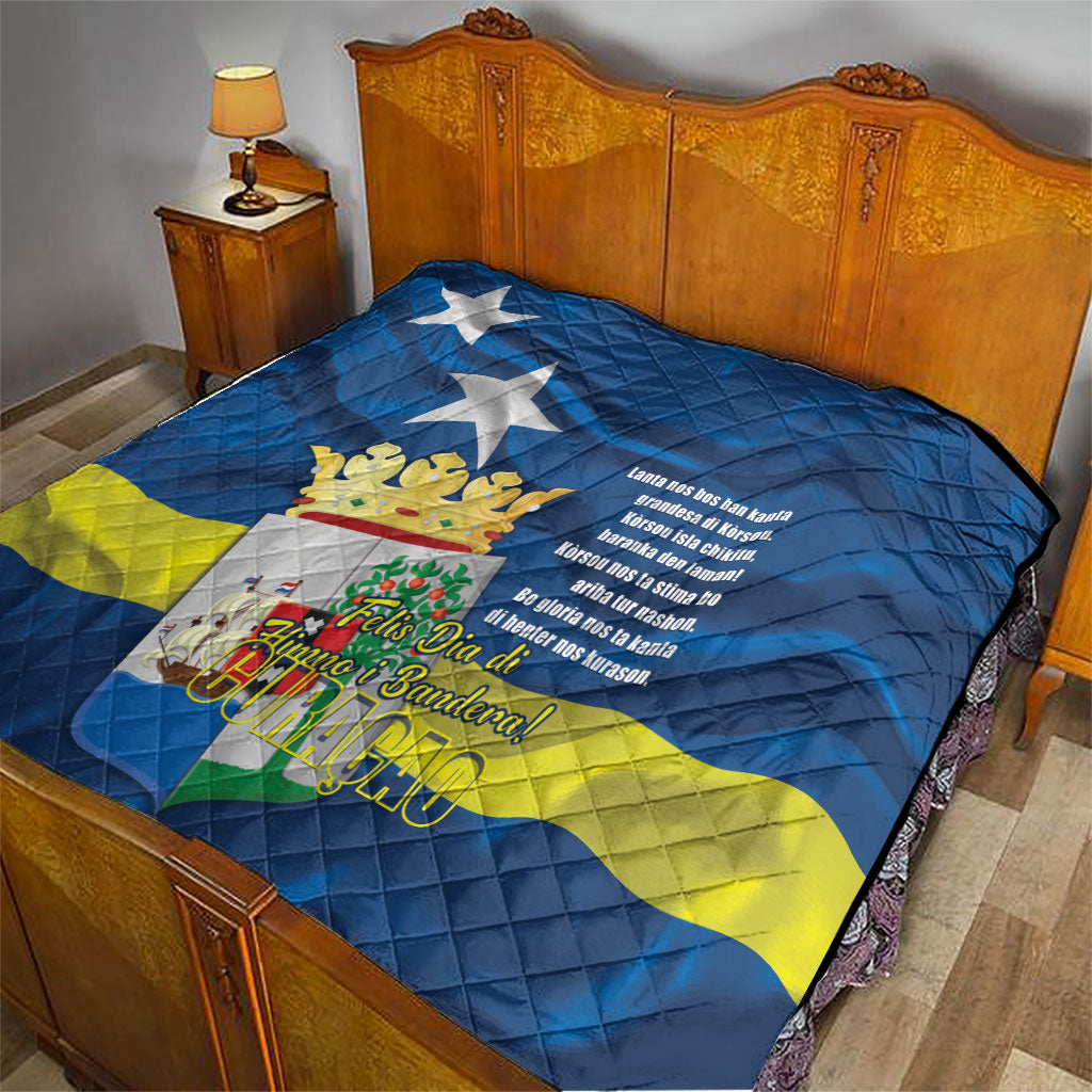 Curacao Flag Day Quilt Felis Dia di Himno i Bandera