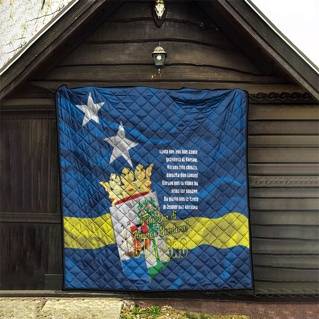 Curacao Flag Day Quilt Felis Dia di Himno i Bandera