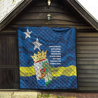 Curacao Flag Day Quilt Felis Dia di Himno i Bandera