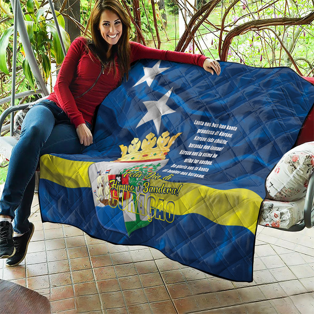 Curacao Flag Day Quilt Felis Dia di Himno i Bandera
