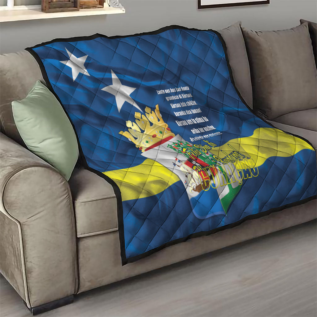 Curacao Flag Day Quilt Felis Dia di Himno i Bandera