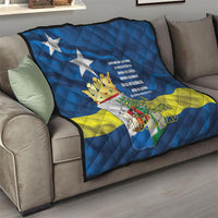 Curacao Flag Day Quilt Felis Dia di Himno i Bandera