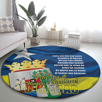 Curacao Flag Day Round Carpet Felis Dia di Himno i Bandera