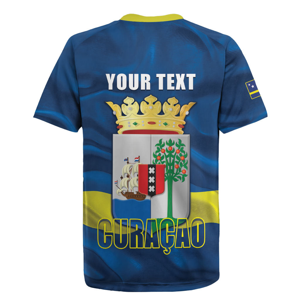 Personalized Curacao Flag Day Rugby Jersey Felis Dia di Himno i Bandera
