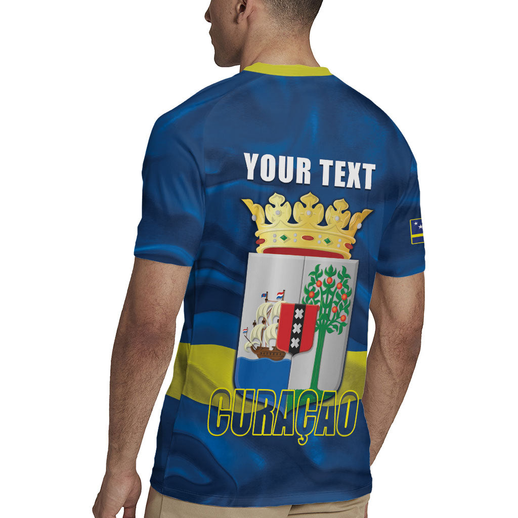 Personalized Curacao Flag Day Rugby Jersey Felis Dia di Himno i Bandera