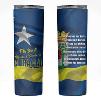 Curacao Flag Day Skinny Tumbler Felis Dia di Himno i Bandera