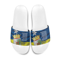 Curacao Flag Day Slide Sandals Felis Dia di Himno i Bandera
