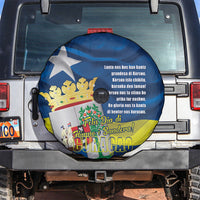 Curacao Flag Day Spare Tire Cover Felis Dia di Himno i Bandera