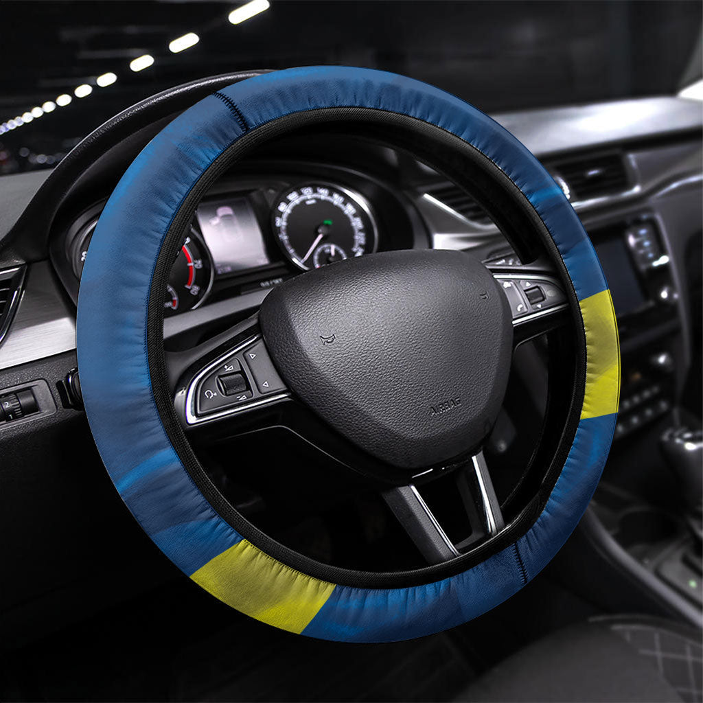 Curacao Flag Day Steering Wheel Cover Felis Dia di Himno i Bandera