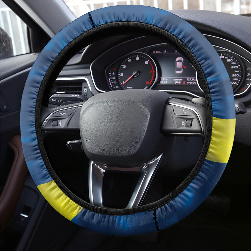 Curacao Flag Day Steering Wheel Cover Felis Dia di Himno i Bandera