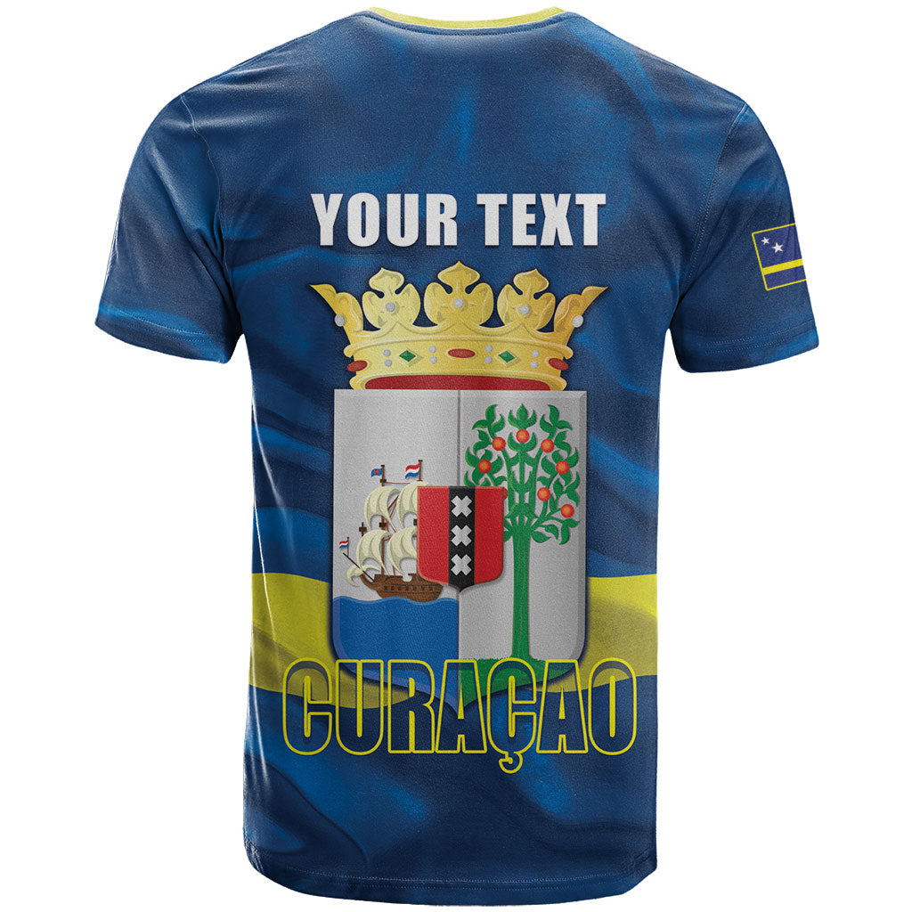 Personalized Curacao Flag Day T Shirt Felis Dia di Himno i Bandera