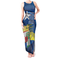 Personalized Curacao Flag Day Tank Maxi Dress Felis Dia di Himno i Bandera