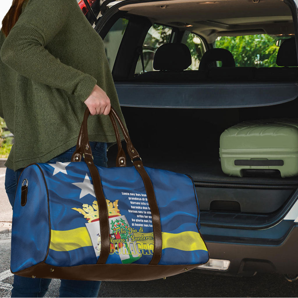 Curacao Flag Day Travel Bag Felis Dia di Himno i Bandera