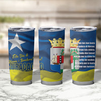 Curacao Flag Day Tumbler Cup Felis Dia di Himno i Bandera