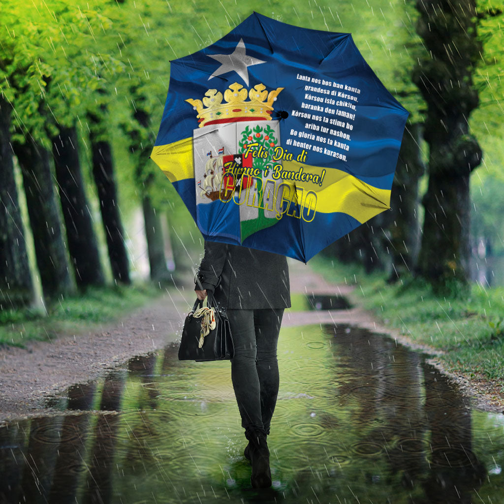 Curacao Flag Day Umbrella Felis Dia di Himno i Bandera