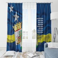 Curacao Flag Day Window Curtain Felis Dia di Himno i Bandera